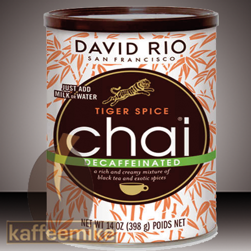 David Rio entkoffeiniert Tiger Spice Chai Tee 398g