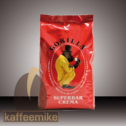Gorilla SuperBar Crema - Espresso Kaffee 1000g Bohnen