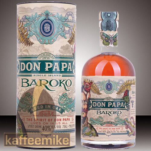 Don Papa Baroko Rum Geschenkset 40% 0,7l Flasche