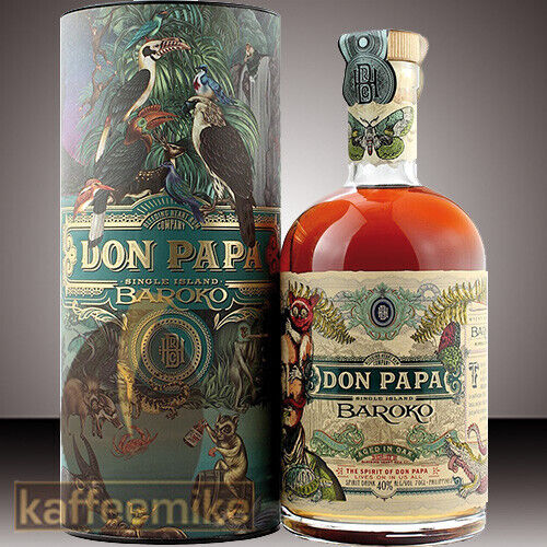 Don Papa Baroko Tube Rum 40% 0,7l Flasche