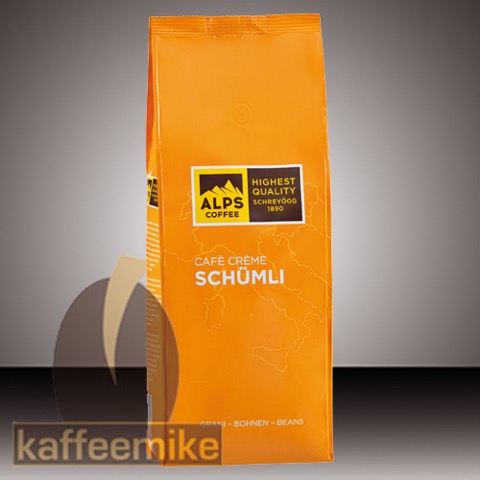 Alps Coffee Schreyoegg Crema Schuemli Espresso Kaffee - 500g