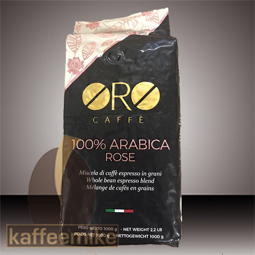 Oro Caffe 100% Arabica Rose 1000g Bohne