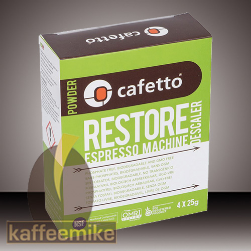 Cafetto Restore Descaler - Entkalkerpulver 4 x 25g