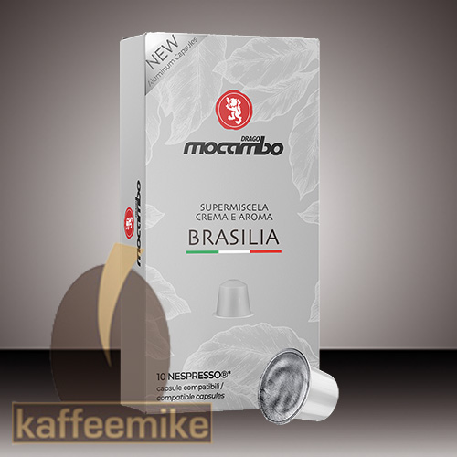 Mocambo Brasilia Nespresso kompatibel 10 Kapseln je 5g