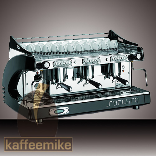 Royal Synchro Espressomaschine - 3gruppig schwarz
