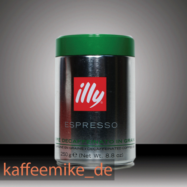 Illy Kaffee Espresso - entkoffeiniert Decaffeinato, 250g Bohnen