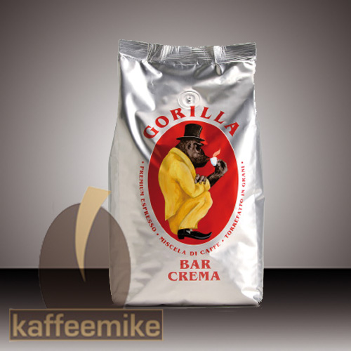 Gorilla Bar Crema - Espresso Kaffee 1000g Bohne