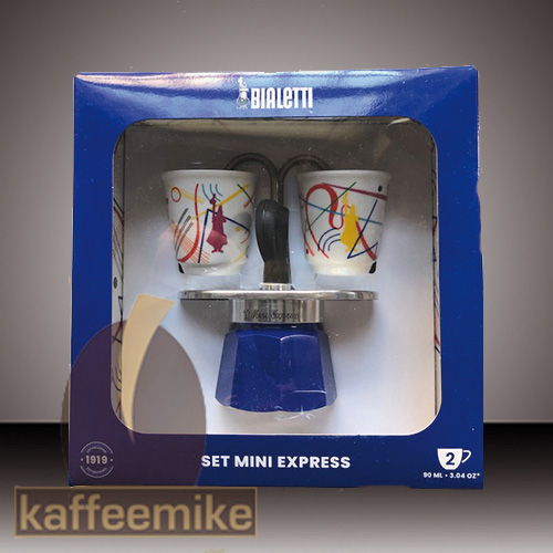 Bialetti Mini Express Kandinsky inkl. 2 Espressobecher