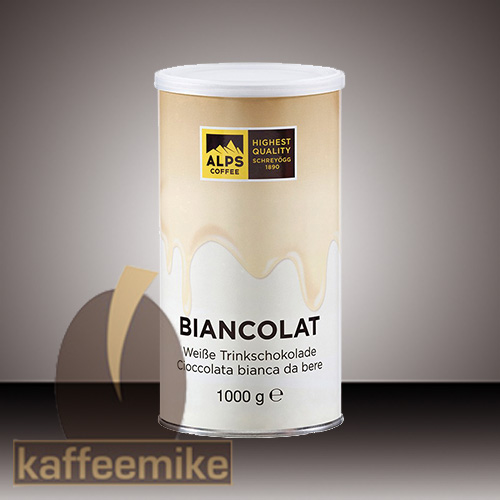 Alps Coffee Biancolat - Weiße Trinkschokolade 1000g