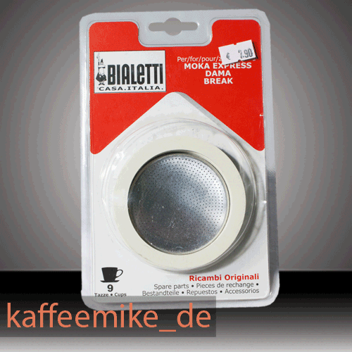 Bialetti Aluminium Dichtung Dichtungsring Set 9 Tassen